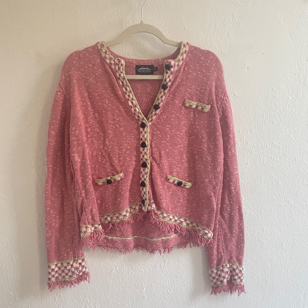 Icelandic wool sweater cardigan